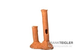 Aquariumkeramik Garnelenstamm Doppelt Terrakotta