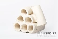 Aquariumkeramik Röhrenturm Modell D Weiß