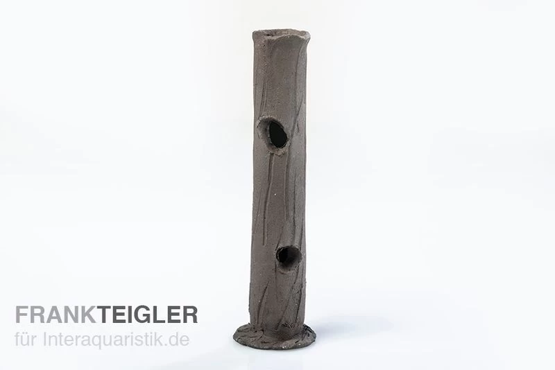 Aquariumkeramik Garnelenstamm Midi Schwarz 3 Aquariumkeramik Garnelenstamm Midi Schwarz