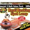 Zoomed Repti Basking Spot ValuePack 2x100W -Fischbedarf Laden Repti Basking Spot ValuePack 2x100W